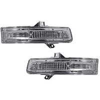 A2D Turn Signal Car Side Rear View Mirror Replacement Led Indicator Light Assembly Left N Right Set Of 2 For Maruti Suzuki Swift Dzire Type 2, Yellow