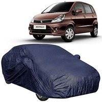 The Autostory 190 Taffeta Water Resistant Car Body Cover Compatible With Maruti Zen Estilo With Mirror Pockets (Navy Blue)