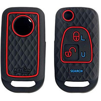 Keycare Silicone Key Cover Compatible For Mahindra Bolero Flip Key (Black)
