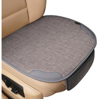 Sthira 50 * 50Cm Linen Seat Cover For Car Easy-Clean Seat Cover Universal Fit Seat Cushion For Car Driving Seat Durable Driver Seat Cushion Non-Slip Ideal For Daily Use & Long Drives