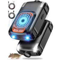 Ultrasound Mouse Rat Repellent, Upgraded Rodent Repellent For Car Engines, Ultrasonic 4 Strobe Lights Repeller Under Hood, Keep Rodents Out Of Cars,Garage,Barn,Kitchen, Indoor &Outdoor