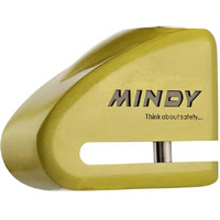 Linist Mindy Heavy Duty Anti-Theft Bike Disc Lock - Zinc Alloy Wheel Disc Lock For Motorcycle/Bicycle - Mini Lock With Key, Waterproof Anti-Drilling, Anti-Sawing, Anti-Prying Security Lock