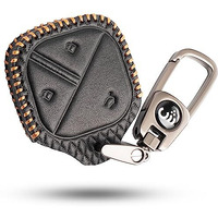 Shopoflux Leather Key Cover Compatible With Mg Comet Ev Electric 3 Button Smart Key