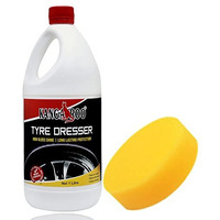 Kangaroo Tyre Dresser (Polish) 1 Litre Car, Bike, Cycle Tyre Black Shiner Universal Fit For Tyre (Longer Lasting Shine)
