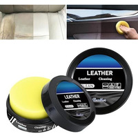 Jicoot Leather Care Cleaning Paste & Conditioner Kit, Automotive Interior Leather Cleaning Cream, Multifunctional Leather Cleaning Cream For Furniture, Footwear, Purses & Bags, Car Interiors & Bikes