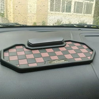 Yourkarts Anti-Slip Car Dashboard Mat For Phone, Universal Non-Slip Sticky Rubber Pad, Superior Anti-Slip Technology (Octagon, Brown)