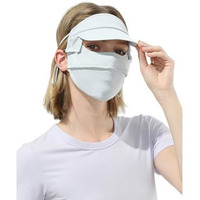 Palay Full Face Mask For Women Sun Protection, Face Cover Upf 50+ Face Mask For Bikers With Detachable Brim, Reusable Summer Cooling Face Mask For Cycling, Golfing (Green - Full Face)