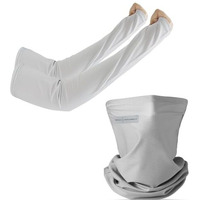 Zibuyu Arm Sleeves For Men Stylish Combo Sun Protection Cool Breathable Arm Sleeve Upf 50+ Neck Gaiter Unisex Fashion Outdoor Face Mask Loose Arm Sleeve For Driving, Riding, Camping, Hiking, Golfing