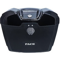 Sarte Pace Universal Motorcycles Cruiser Bike Luggage Storage Side Box Holder With Lock, Heavy Duty Plastic & Fitment Clamp Compatible With All Bikes (Glossy Black | Set Of 1)