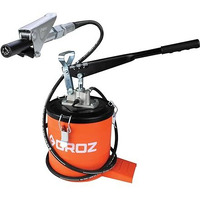 Groz All New 6 Kg Bucket Grease Pump With Quick Lock Coupler | One Hand Operation Pump | Multiple Modes | High Pressure Grease Pump 6 Kg | Upto 4000 Psi & 9 Gm/Stroke | Vgp/6A/Q