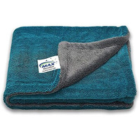 Max Microfiber Cloth For Car (1100 Gsm, 1 Pc, 40 X 60 Cm) Fastest Drying Towel, Double Sided, Twisted Loop, Long Pile, Super Water Absorbent & Lint Free Towel With Edgeless Design For Professional Car Drying & Cleaning