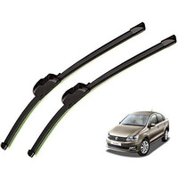 Auto Hub Frameless Car Wiper Blades Compatible With Volkswagen Vento - Set Of 2,(D-24,P-16)