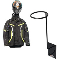 Grandbiker Helmet Stand And Jacket Hanger, Helmet Holder, Wall Mount Helmet Rack, Helmet Bracket (1)