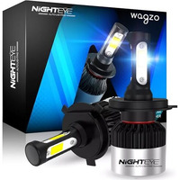 Wled-06, Night Eye, H4 Hi/Lo 9000Lm 6500K 72 W Led Bulb For Car Headlight Bulbs Auto Conversion Driving Lamp (Cool White Light) (H4)