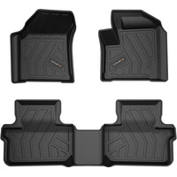 Q Po Harrier Facelift Automatic (Max) Oct23-Td Tpe Car Floor Mat |Anti Slip All Weather Mats For Harrier Facelift (Automatic) (Black)