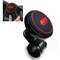 Gh Generic Hub Universal Steering Wheel Spinner Knob | Auxiliary | Booster | Aid | Control | Handle | Car Steering Wheel Strengthener (Black-Red)