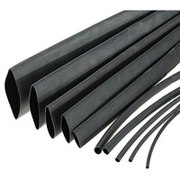 Rpi Shop - 10 Meters In Total Heat Shrink Tubes: 1 Meter Each Of (1Mm, 3Mm, 5Mm, 6Mm, 8Mm & 10Mm) & 2 Meter Each Of (2Mm & 4Mm) Total 10 Meter Polyolefin 2:1 Sleeve For Wrap With Plastic Box- Black