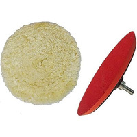 Inditrust 7Inch Wool Pad And 7Inch Backing Pad With M14 Adaptor Vehicle Polisher