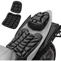 Sthira Motorcycle & Bike Seat Cushions Set Of 2Pcs High-Density Memory Foam Bike Seat Covers With Eva 3D Breathable Anti-Skid Design For Enhanced Comfort Bike Seat Universal Fit For All Motorbikes