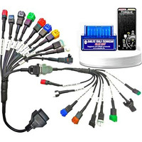 Danlite Bs6-Bs7 Bike Scanning Cable 21 Coplar For Fast Connectivity Best Wire Quality Unbreakable Cablewith Elm 327 Obd-Ii Scanner (Bike Scanning Cable 21 Coplar)