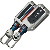 Shopoflux Metal Key Cover Compatible For Honda Amaze | City | Civic 2023 2024 4 Button Smart Key