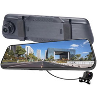 Allextreme Dual Dash Camera 1080P Full Hd 9.66 Ips Led Screen Front & Rear Reverse View 170 Wide Angle Loop And Voice Recording G-Sensor Mirror Display Car Dvr Cam (Pack Of 1)