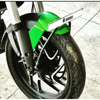 Grandbiker Front Fender Number Plate Holder For D.O.M.I.N.A.R 400 Bs4 (Black) (Front Fender -Dnr 400)