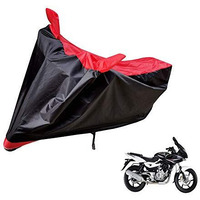 Auto Hub Bajaj Pulsar 220 Dts-I Waterproof Bike Cover - Body Cover For Pulsar 220 (Black, Red)