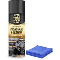 Tom Cat Auto Specialty Active Foam Based Professional Dashboard Dresser, Conditioner Protectant & Polish, Cars, Bikes, Motorcycle, Dashboard/Vinyl/Leather/Trim, Rich Matte Finish - 200 Ml-Pack Of 1