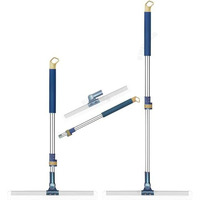Bhumlo Heavy Duty 50 Inch Magic Broom Silicon Floor Wiper 180 Degree Rotating Squeegee Broom For Cleaning Silicon Rubber Floor Scrubber For Home Garage Bathroom Tile Marble Glass Window Cleaning