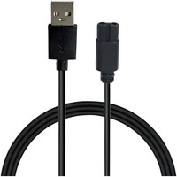 Upix Usb Mi Trimmer Charging Cable 1 Meter (3.2 Feet), Compatible For Mi Trimmer, Shavers, Body Groomers - Black (Please Match Cable Port Before Ordering) (Works With 5V Usb Adapter Only)