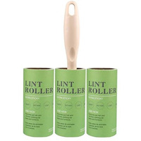 House Of Quirk Lint Rollers Brush Reusable Sticky Picker Cleaner Roller Easy-Tear Sheets Travel Pet Hair Lint Roller 10Cm Sheet Set Of 3 Rolls 180 Sheets, 60 Sheets Each Roll Lint Roller Remover.