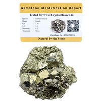 Crystal Heaven Pyrite Stone Cluster - 40 To 80 Grams, High Energy Natural Iron Pyrite Stone, Gold Rock, Reiki Crystal, Certified Pyrite