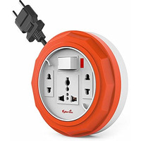 Fybros Comex 2 Pin Extension Cord, Extension Box,Thermal Protection,Power Indicator,6 Amp Output, 2 Year Warranty, 10 Meter Heavy Duty Cable, Surge And Spike Guard (Multicolor) - Made In India