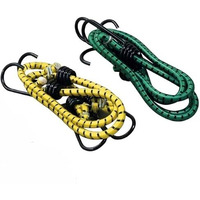 Verat High Strength Stretchable Elastic Rope/Bungee Cord - Versatile For Hanging Clothes, Tying Behind Bikes, Etc. (2M + Expandable) (Multicolour, Pack Of 2)
