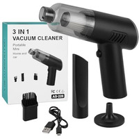 Powerful 3-In-1 Vacuum Cleaner For Car & Home  Compact, Cordless, Wet & Dry, Blower Function, Mini & Portable For Sofa, Dust, And Deep Cleaning - Portable Vacuum Cleaner For Car, Bike And Sofa