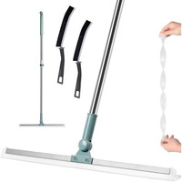 Dukaan 50 Cm Wide Heavy Duty Multifunctional Wiper For Bathroom Floor Squeegee With 110 Inch Long Handle Adjustable And Silicone Strips, Water Drying 180 Degree Rotating, Viper For Home Cleaning
