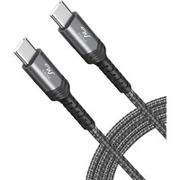 Wayona 100W Usb C To Usb C Cable 1.5M, Type C Fast Charging Cable Compatible With Iphone 16/16 Plus/16 Pro/16 Pro Max,15 Series, Galaxy S25 Ultra,S24/S23/S22, Car Play, Macbook, I-Pad, Pixel-Grey