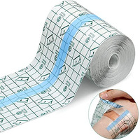 Hannea Freely Cut Transparent Stretch Adhesive Bandage Dressing Pu Film Wound Waterproof Sticker Good For Wound Healing Both For People Or Pets Dressing Pads Tattoo Aftercare Bandage(6 * 393Inch)