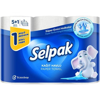 Selpak Paper Towel Tissue Kitchen Roll 3Ply 5+1 Rolls Free On Pack Promo