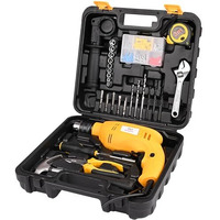 Asian Paints Corded Electric Professional Impact Drill Tool Kit, 550 Watts, 2900 Rpm, Chuck 13Mm Machine Variable Speed, Forward/Reverse Rotation, Double Insulation, Improved Carbon Brush (88 Pcs)