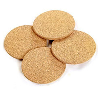Windup Cork Trivets For Hot Dishes, Hot Pad, Place Mat - Export Quality 7Inch - Set Of 4 (Natural) - Thick & Absorbent, Non Slippery, Heat Resistant, Eco-Friendly, Made In India