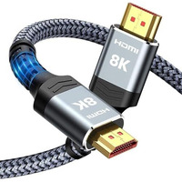 Orei 8K Hdmi Cable 3 Meter(9.84Ft) - 8K@60Hz Hdmi Cable 2.1 With Ethernet & Hdcp 2.3, Lightning Fast 48Gbps Bandwidth, Hdr, Earc & 3D Support - Hdmi 4K@120Hz For Tvs, Gaming Consoles & More (1 Pack)
