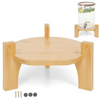 About Space Bamboo Stand - Juice Dispenser Stand With Sturdy Legs,Non-Slip Bushes & Flat Base Detachable Water Dispenser,Mason Jar,Glass Pitcher Detox Water Stand Upto 8 L (23 L X 22 B X 14 Cm H)