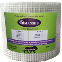 Himanshu Factory Fiber Glass Mesh 145 Gsm (H)6 Inch X (L)50 Meter Fiber Mesh For Plastering, For Waterproof Of Roof/Crack Patch/Wall Repair/Fiber Wall Coating Contains Glass Fiber (Pack Of 1)