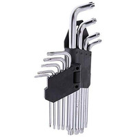 Inditrust Torx/Star Allen Key Set Of 9Pcs With Hole From T10 To T50