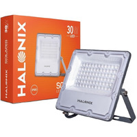 Halonix Aluminium 30W Solaris Waterproof Outdoor Led Flood Light | Halogen Light,Focus Light For Garage,Parking,Shop -(Cool White)-Pack Of 1|Short Circuit & Surge Protection With Ip66 Rated