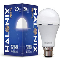 Halonix 20 Watt B22 Led White Rechargeable Emergency Light Bulb, Pack Of 1