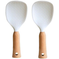 Homeessentials Silicone Nonstick Rice Spoon- Vertical Rice Shovel/Cooking Spoon/Standing Storage Rice Spatula/Perfect For Serving Rice, Sushi, And Mashed Potatoes/Durable & Easy To Clean