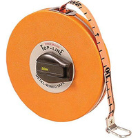 Freemans Top Line 50M:16Mm Metal Wired Measuring Tape - 50M/165Ft || Case Reinforced With Stainless Steel Band || Durable Winding Mechanism Handle And Stainless Steel Mouth With End Hook